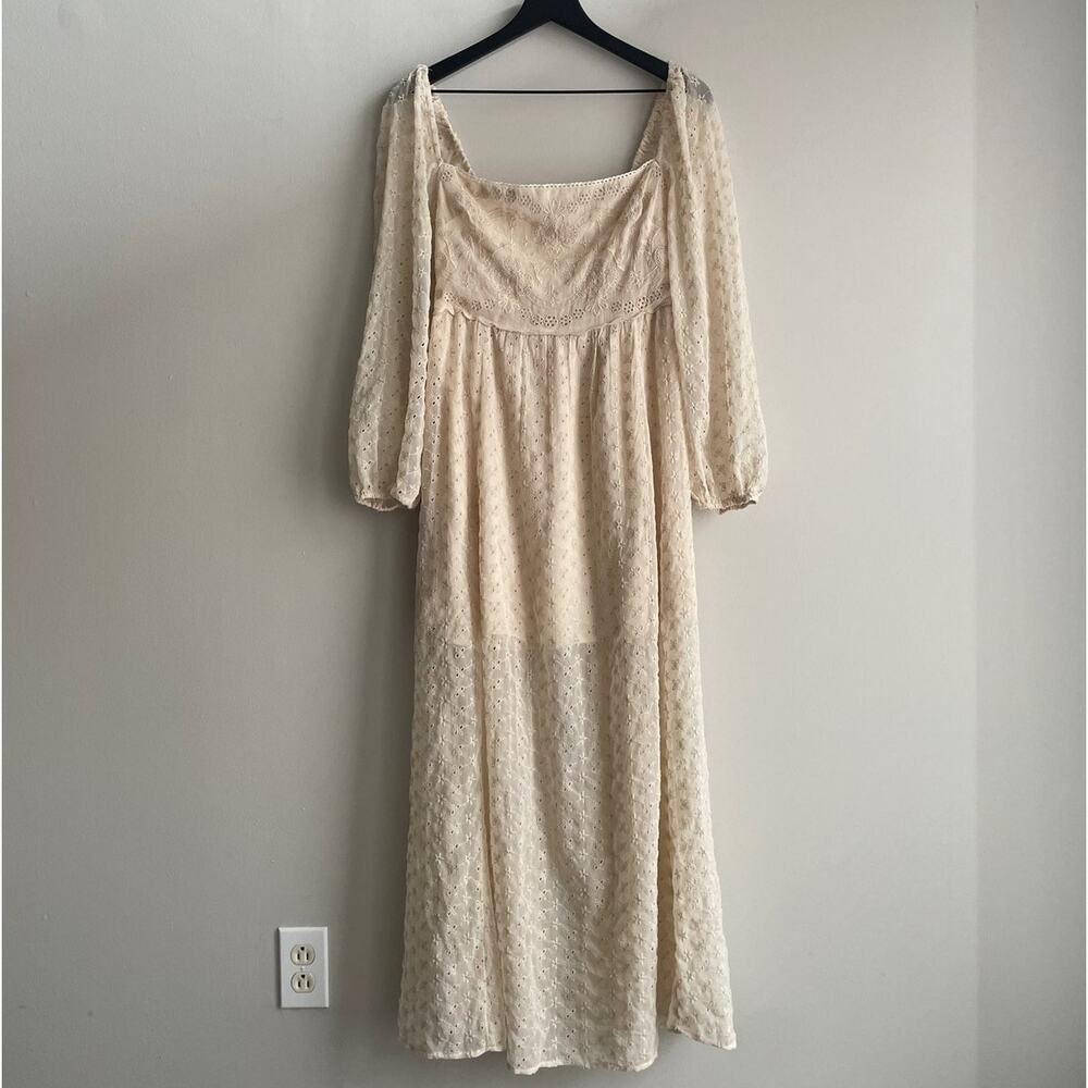 Free People Malina Maxi Dress Cream - Picture 2 of 6